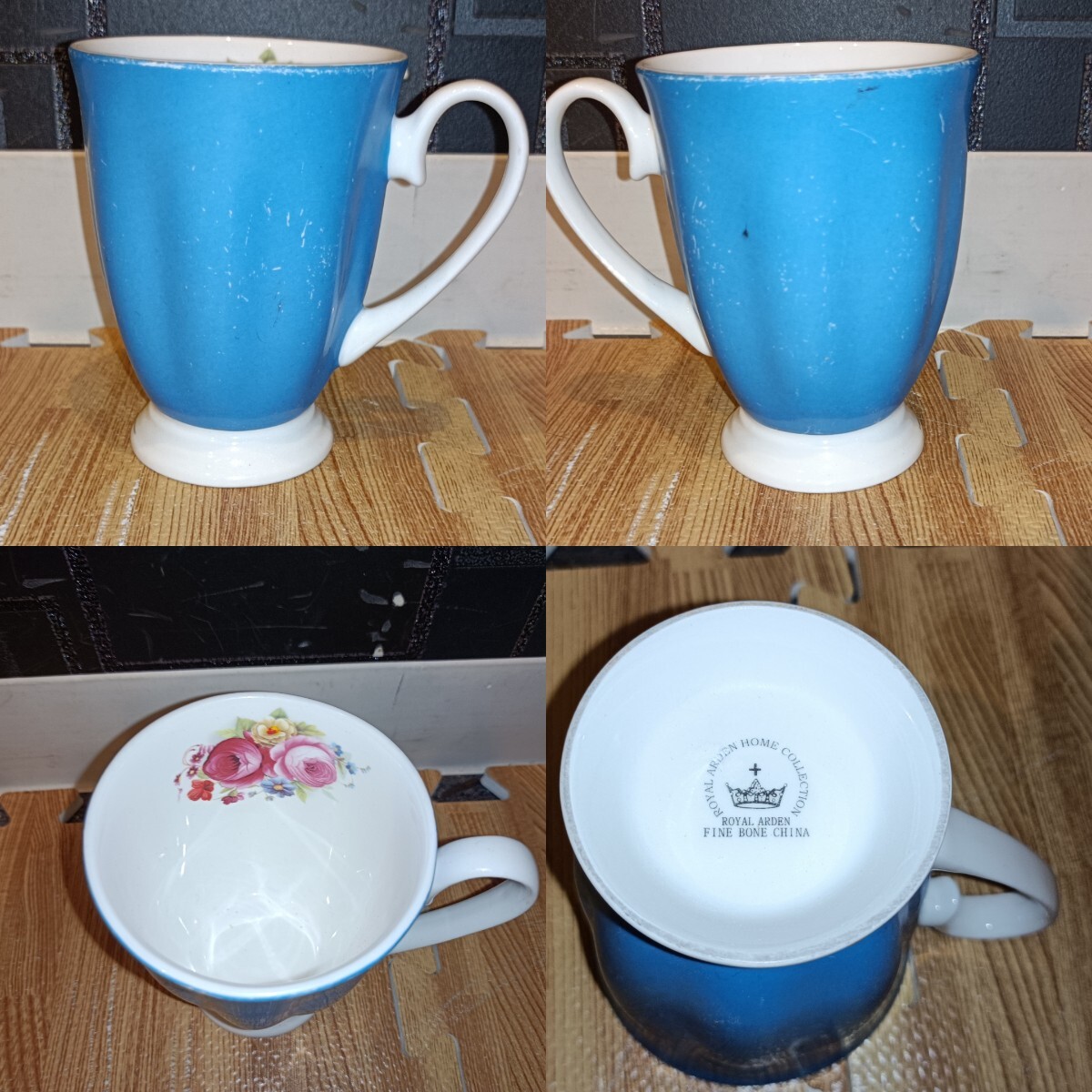 nn0202 044 ROYAL ALBERT / ROYAL ARDEN カップ ソーサー まとめ売り セット 中古 現状品 洋食器 フラワー 薔薇 コーヒーカップ 食器の画像4