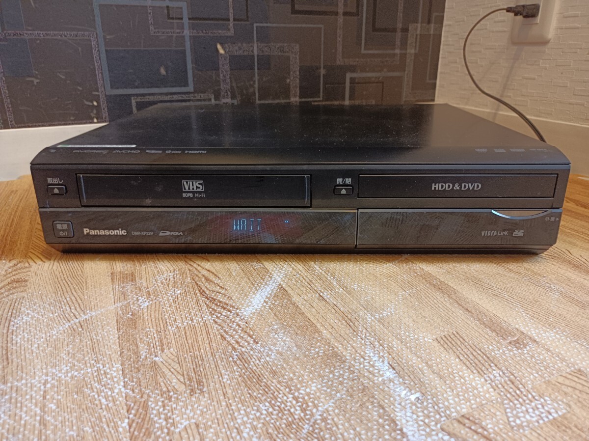 nn0202 114 Panasonic Panasonic DIGAti-gaHDD/DVD/VHS recorder DMR-XP22V used present condition goods video one body DVD recorder audio 