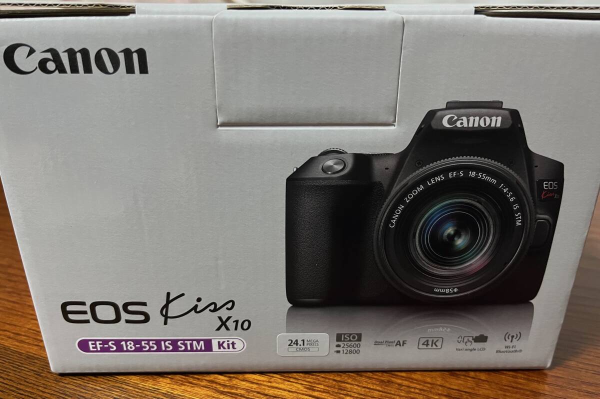 Canon キャノン デジカメ デジタル一眼レフカメラ EOS Kiss X10 標準ズームキット 黒 ブラック　 送料無料 新品未使用_画像6
