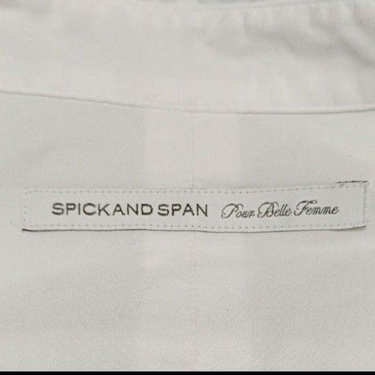 【美品】 Spick and Span オーバーサイズシャツ スキッパー 日本製 ブラウス 長袖シャツ 綿 ワイドサイズ 大きめ