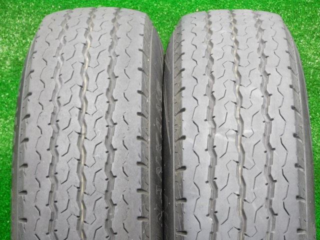 中古 ホイールタイヤ 4本 195/80R15 2018年製 7分山 メーカー不明アルミホイール ラジアル タイヤ ナンカン NK-VAN CW-25_画像6