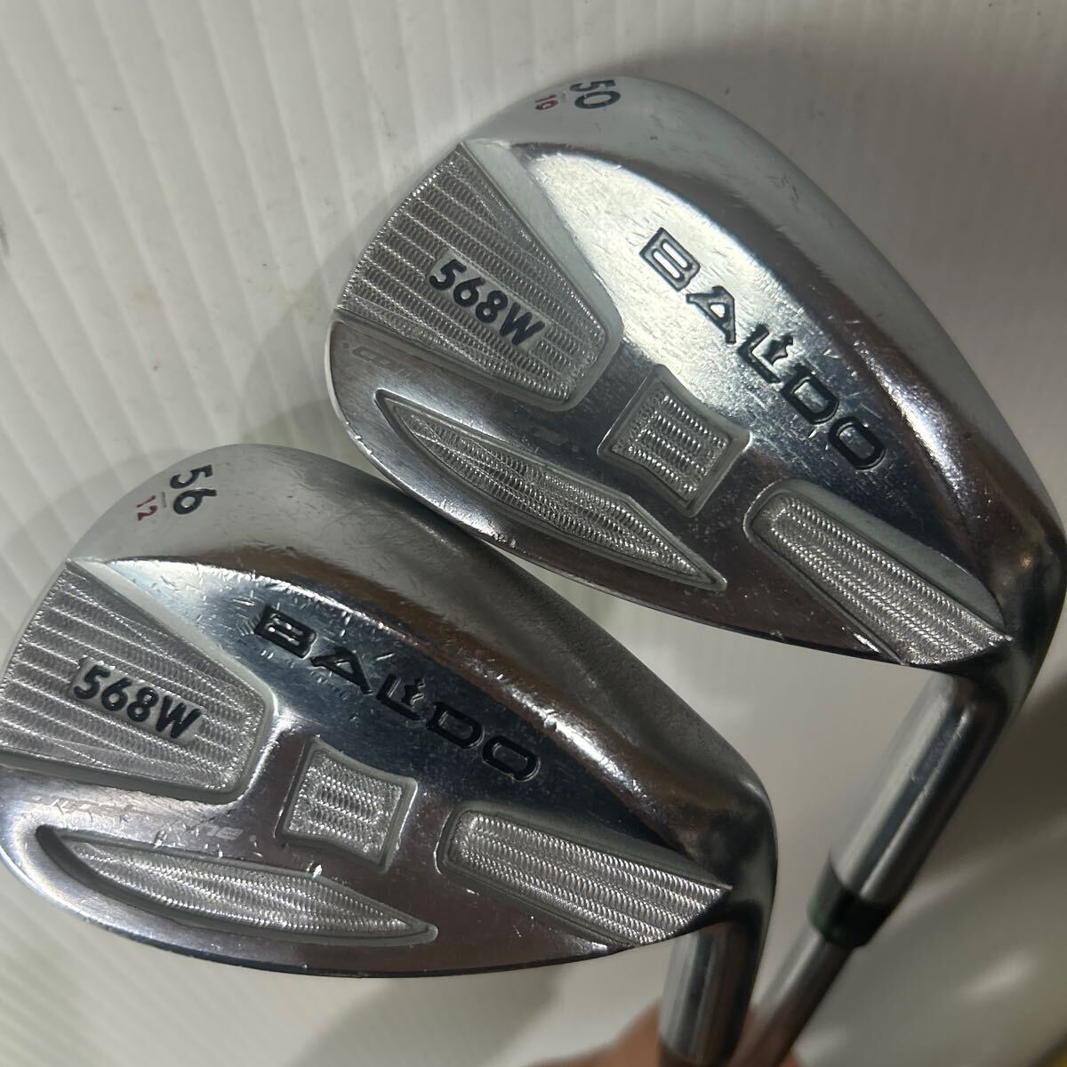 送料無料★BALDO 568W 50/10 56/12 2本セット NSPRO MODUS3 105WEDGE グリーン バルド ウェッジ 管理番号14799_画像1