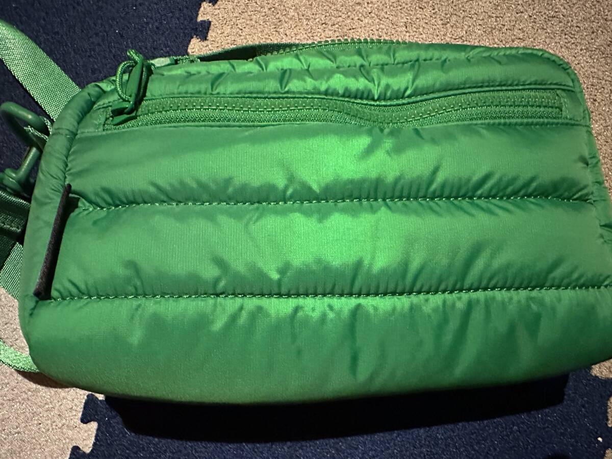 【￥100～美中古 即決3.5万】Supreme 22/FW Puffer Side Bag Green／パファーサイドバッグ／緑_画像7