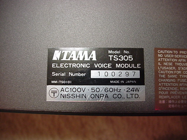 TAMA TECHSTAR TS305 analogue sound source SIMMONS YMO