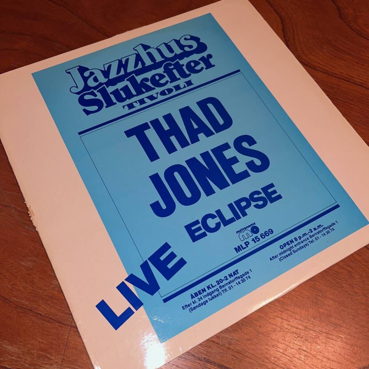 【DENMARK オリジナル METRONOME 欧 ビッグバンド名盤】THAD JONES ECLIPSE LIVE AT JAZZHUS SLUKEFTER TIVOLI/SAHIB SHIHAB/HORACE PARLAN_画像1