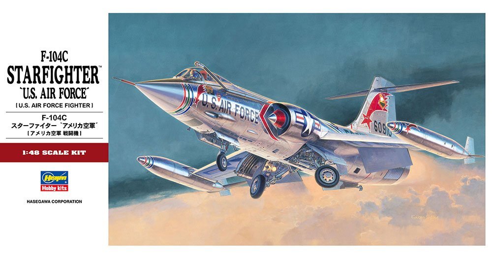  Hasegawa PT19 1/48 F-104C Star Fighter * America Air Force ~