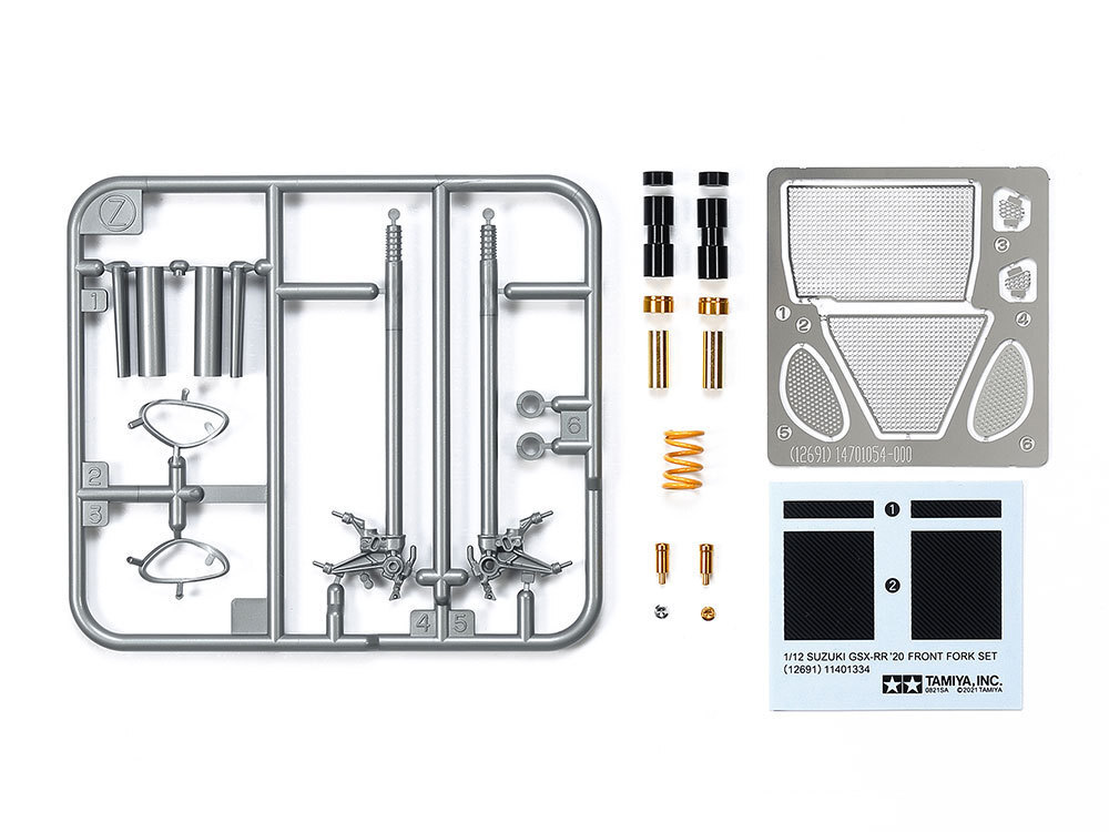  Tamiya 12691 1/12 Suzuki GSX-RR \'20 front fork set 