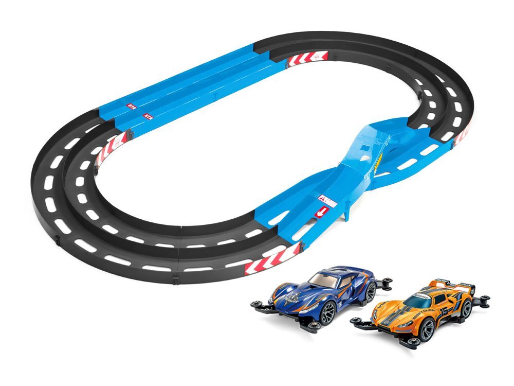 【ラッピング不可】 95656 タミヤ オーバルホームサーキット《立体レーンチェンジ》 キット付) (シェヴァリア&エストゥーラ ミニ四駆