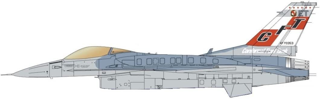 プラッツ PF-60 1/144 アメリカ空軍 F-16C ファイティングファルコン CFT(コンフォーマルタンク装備)_画像1