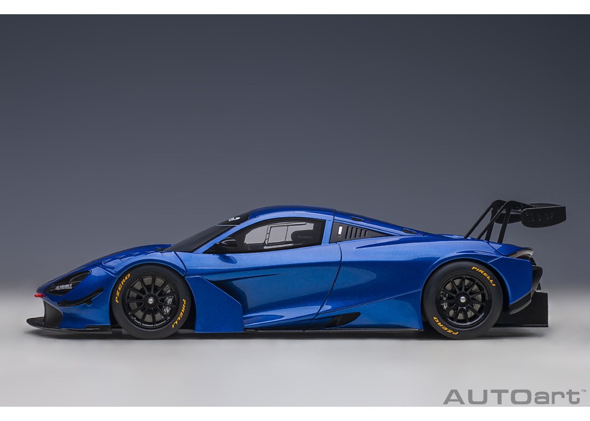 AUTO art 81970 1/18 McLAREN 720S GT3 ( металлик * голубой )* открытие и закрытие нет 