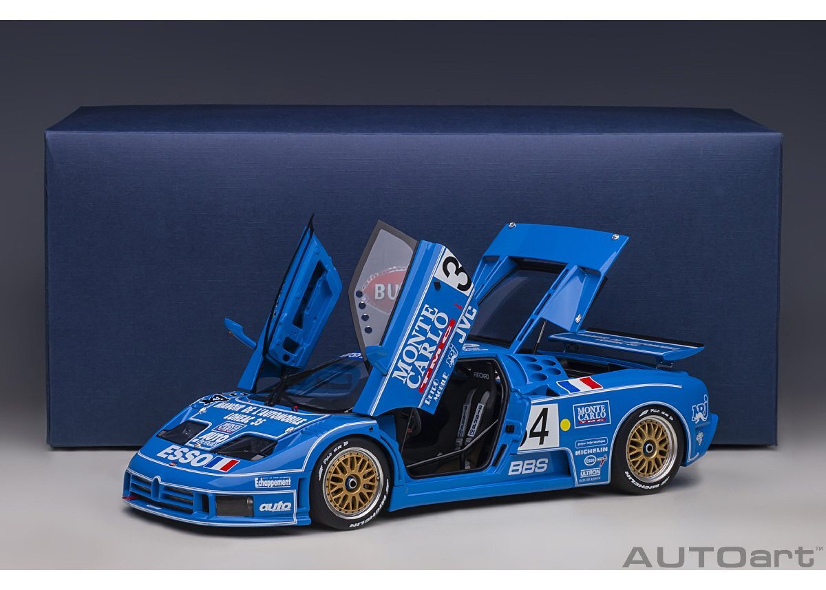 AUTO art 89417 1/18 Bugatti EB110 SS 1994 год #34 (ru* man 24 час гонки )