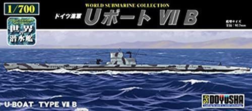 童友社 1/700 世界の潜水艦シリーズ No.8 ドイツ海軍 Uボート VIIB_画像1