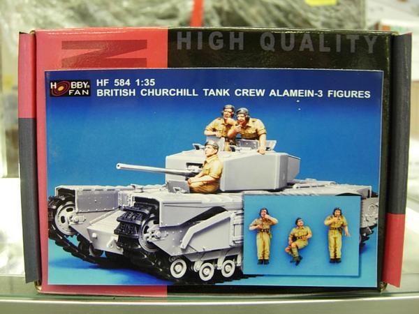 HOBBY FAN HF584 1/35 BRITISH CHURCHILL TANK CREW ALAMEIN-3_画像1