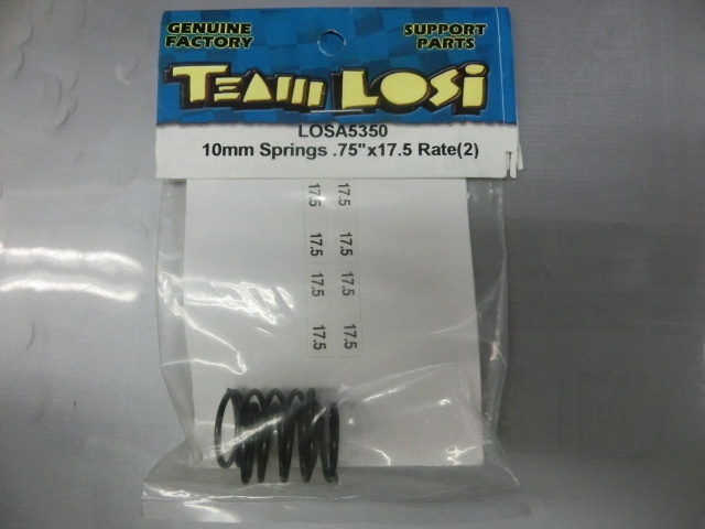 LOSI A-5350 10mm Springs.75**X17.5 Rate(2)