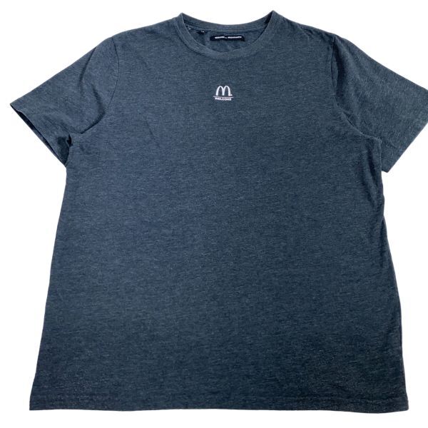 【レア】マクドナルドTシャツ McDonald's Logo T shirt センターロゴ 半袖 Tシャツ グレー Lサイズ 企業 スタッフ ハンバーガー 希少 古着_画像5