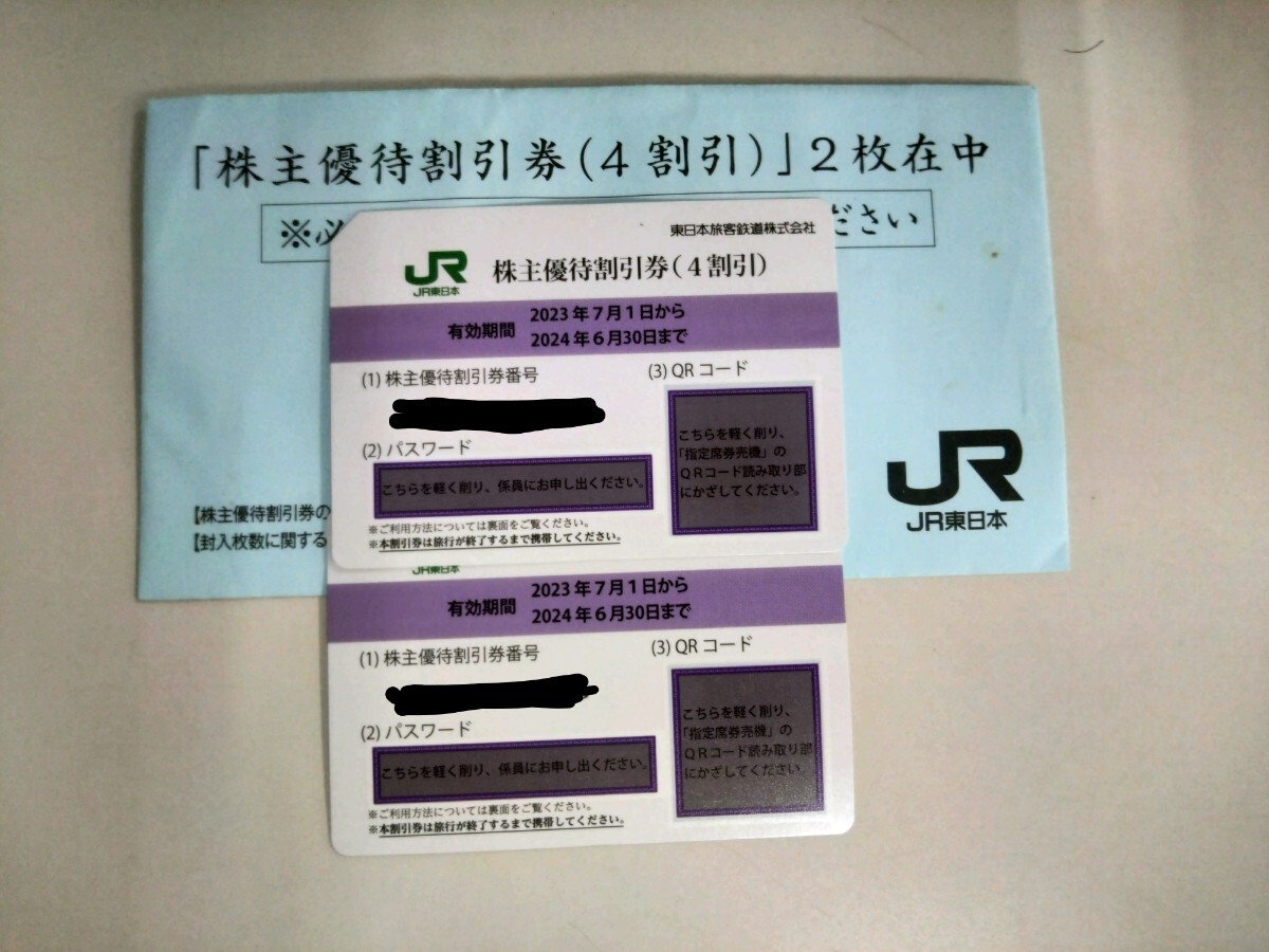 JR東日本株主優待割引券（4割引）2枚の画像1