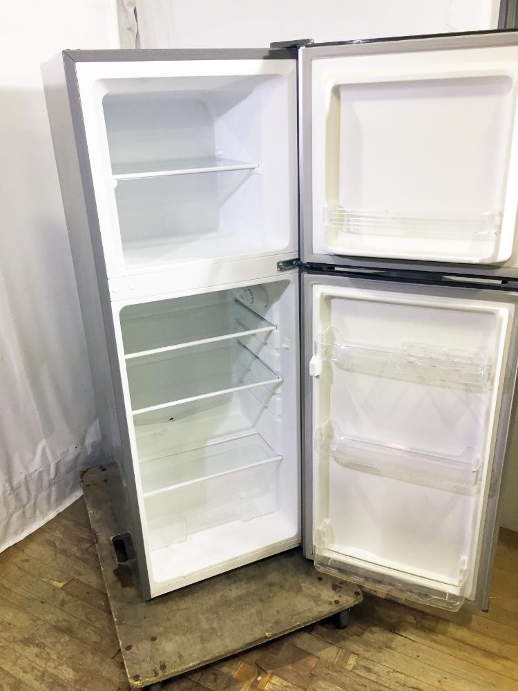  free shipping * super-beauty goods used *A-Stage 138L left right door opening . correspondence!! microwave oven etc. .... heat-resisting property tabletop!! 2 door refrigerator [WR-2138SL]DCU9