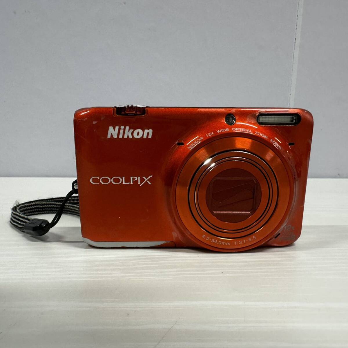 1円スタート Nikon ニコン デジタルカメラ COOLPIX S6500 光学12倍ズーム Wi-Fi対応 マンダリンオレンジ S6500OR コンパクト デジカメの画像1