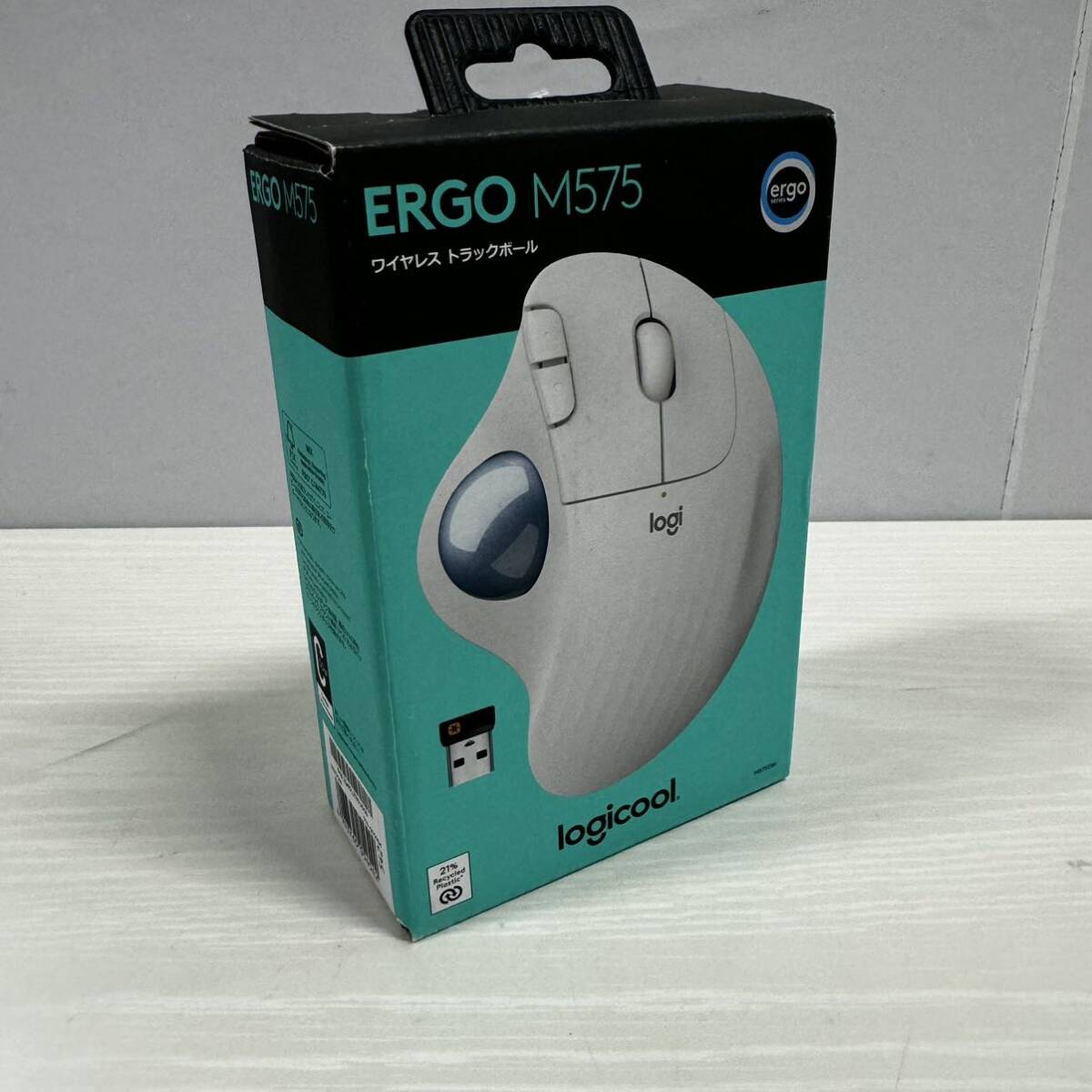 Logicool Logicool беспроводная мышь шаровой манипулятор беспроводной M575OW Bluetooth Unifying 5 кнопка "теплый" белый 