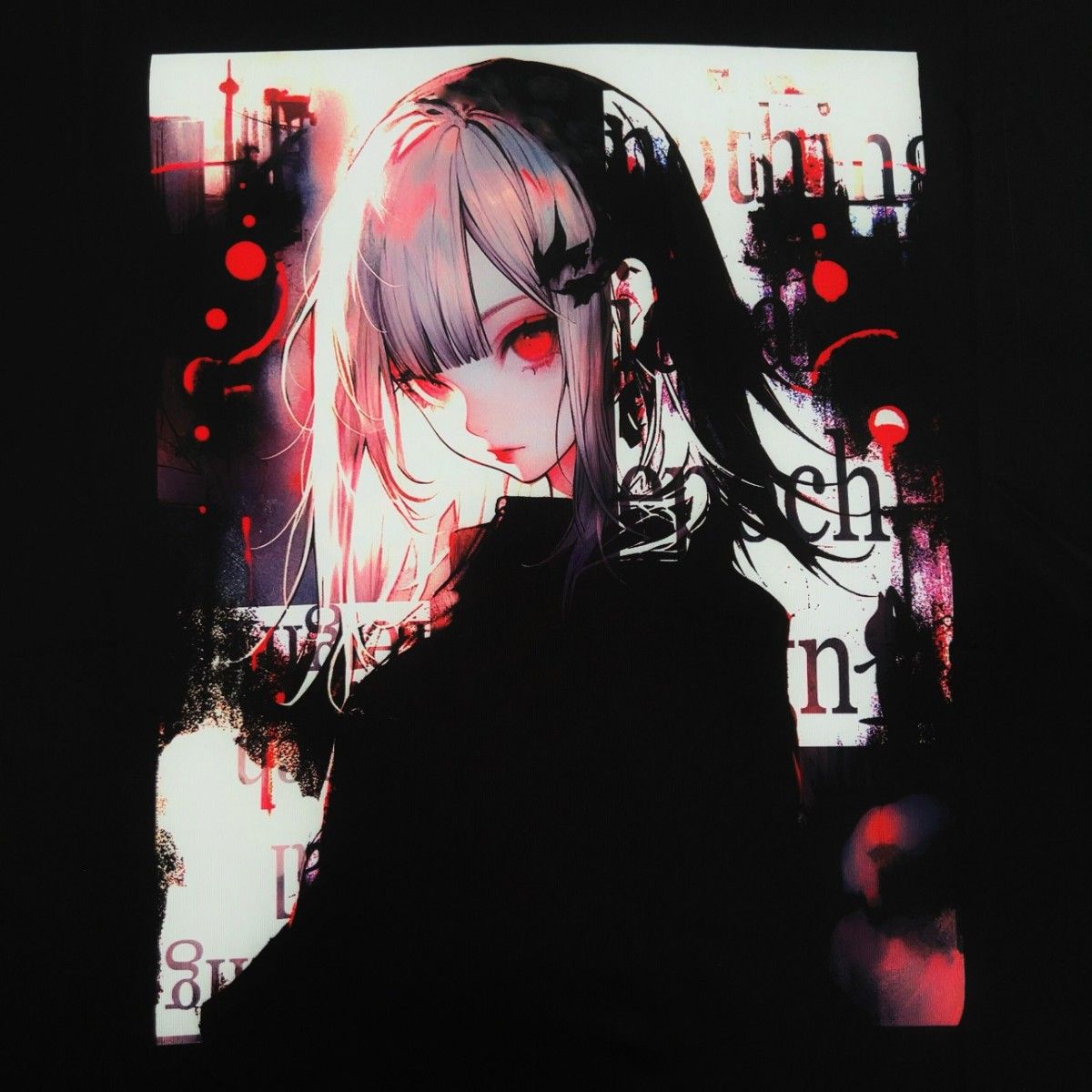 NieR ニーア HALF SLEEVE BIG CUTSEW【DETERMINATION】