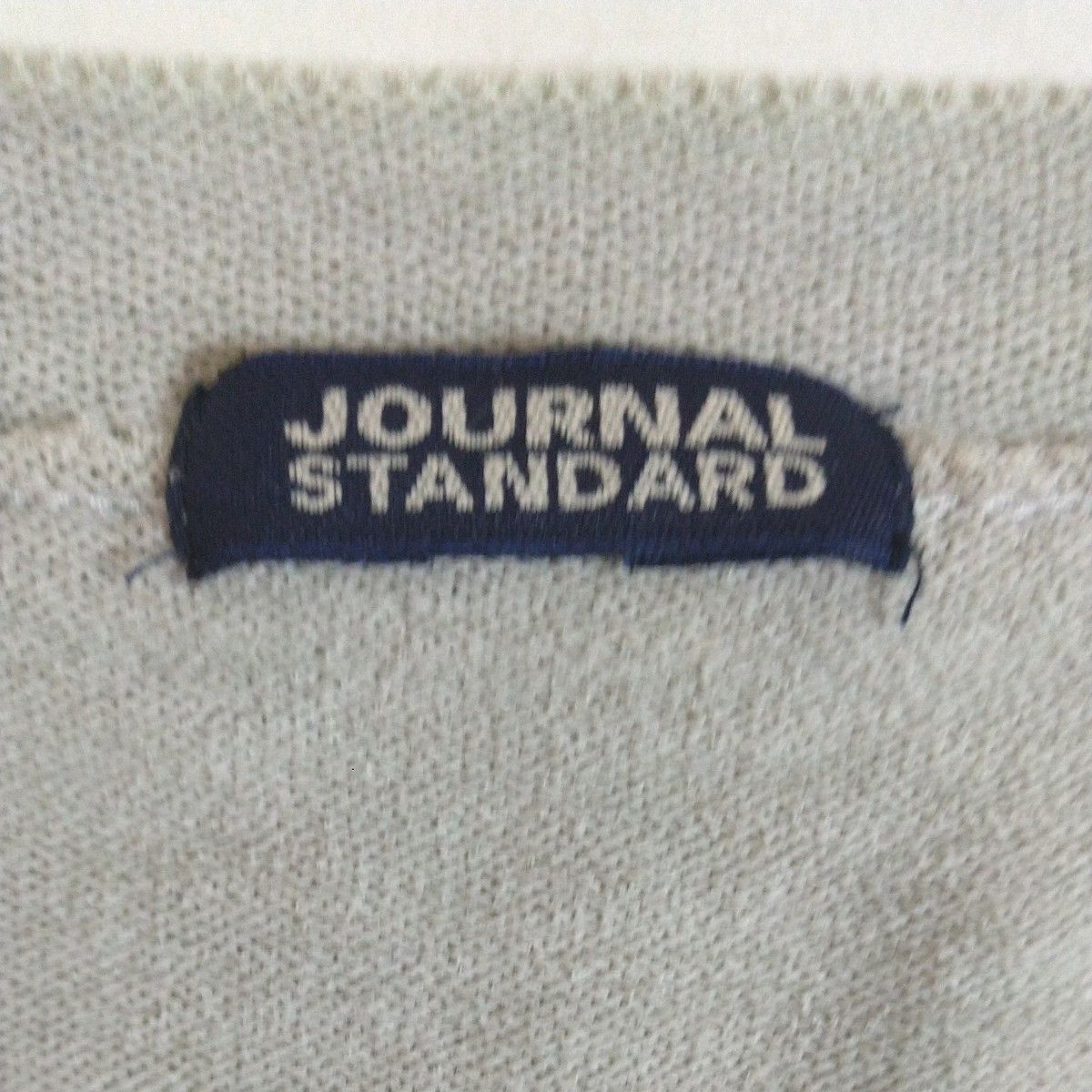 JOURNAL STANDARD レディース サマーニット カーディガン ライトグレー 五分袖 コットン100% 日本製 