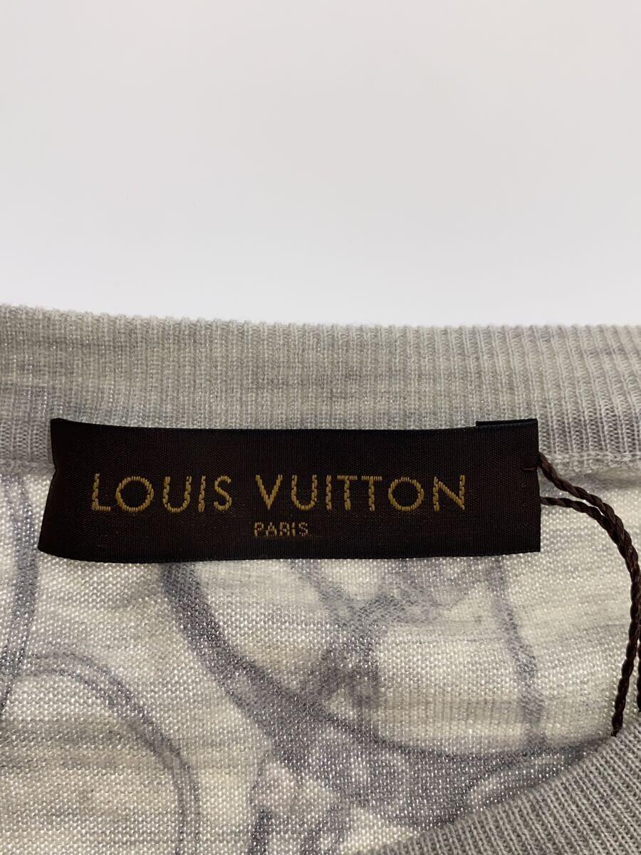 LOUIS VUITTON◆セーター(薄手)/XL/ウール/GRY/総柄/RM172M_画像3