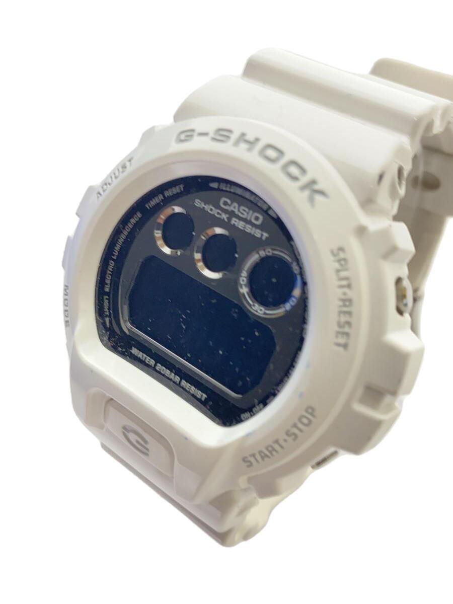 CASIO◆クォーツ腕時計・G-SHOCK/デジタル/ホワイト_画像1