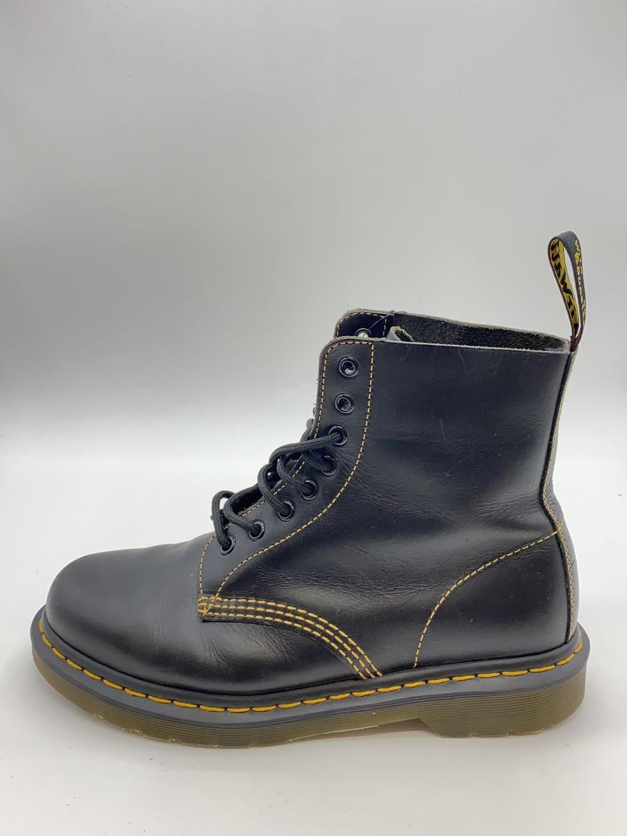 Dr.Martens◆レースアップブーツ/UK7/BLK/レザー/1460//_画像1