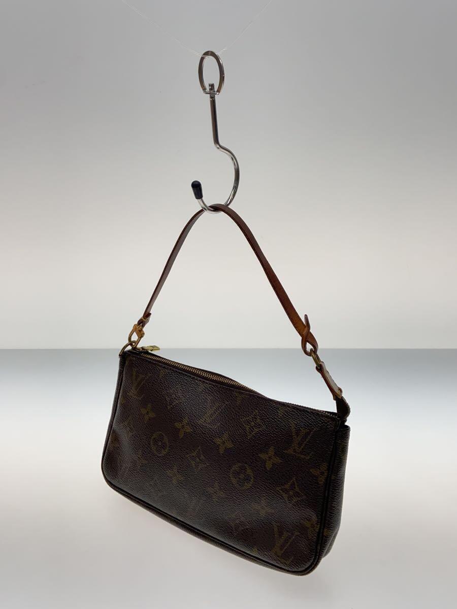 LOUIS VUITTON◆1)ポシェット・アクセソワール_モノグラム・キャンバス_BRW/PVC/BRW_画像2