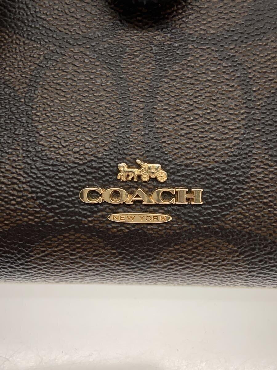 COACH◆2つ折り財布/-/BRW/レディース_画像3