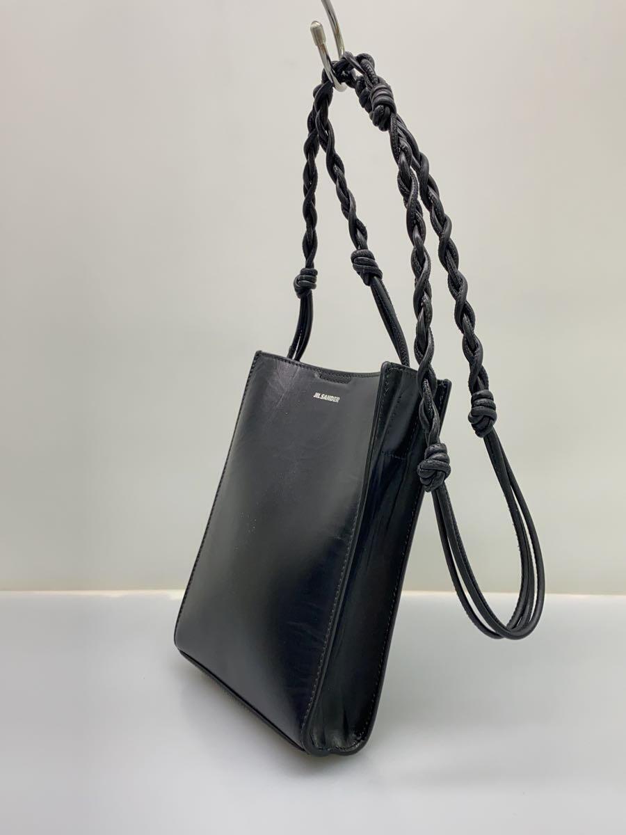 JIL SANDER◆ショルダーバッグ/レザー/BLK/無地/Tangle スモール_画像2