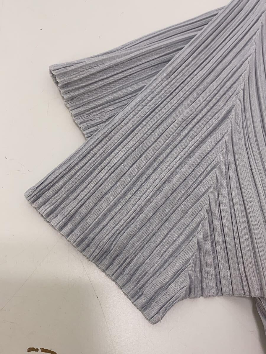 PLEATS PLEASE ISSEY MIYAKE◆プリーツハイネック/半袖カットソー/3/ポリエステル/GRY/PP55-JK104_画像5