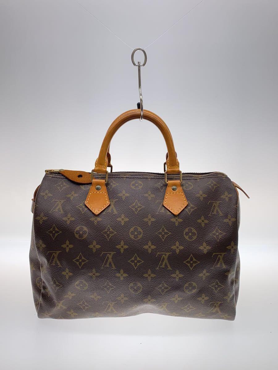 LOUIS VUITTON◆スピーディ25/モノグラム・キャンバス/PVC/BRW_画像3