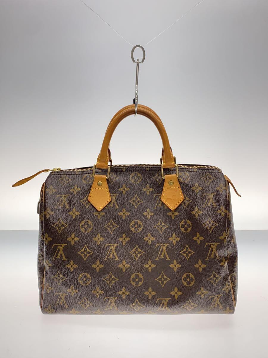 LOUIS VUITTON◆1)スピーディ30_モノグラム・キャンバス_BRW/PVC/ブラウン_画像3