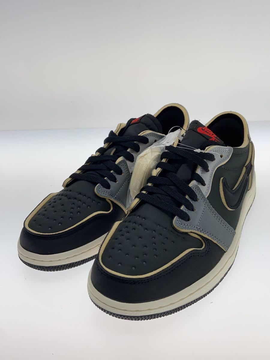 NIKE◆エア ジョーダン 1 LOW/27cm/BLK_画像2