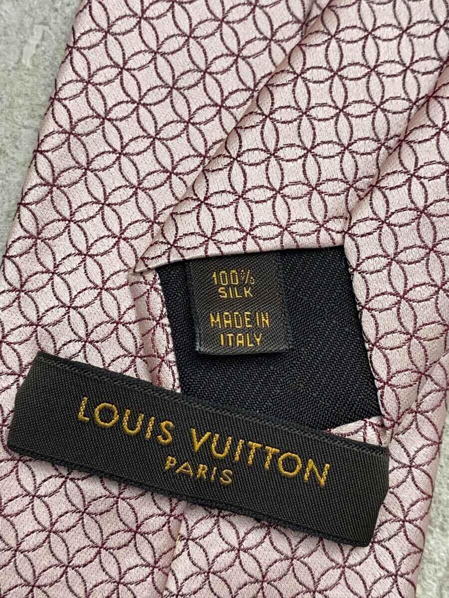 LOUIS VUITTON◆ネクタイ/シルク/PNK/総柄/メンズ_画像4