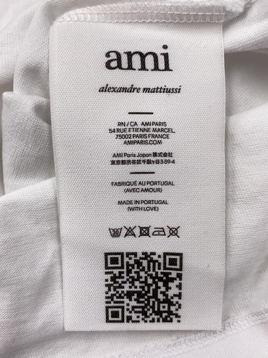 AMI Alexandre Mattiussi* long sleeve T shirt /XS/ cotton /WHT/ plain 