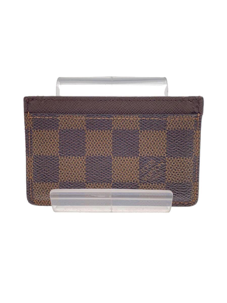 LOUIS VUITTON◇ポルト・カルト・サーンプル_ダミエ・エベヌ_BRW LOUIS VUITTON◇ポルト・カルト・サーンプル_ダミエ・エベヌ_BRW