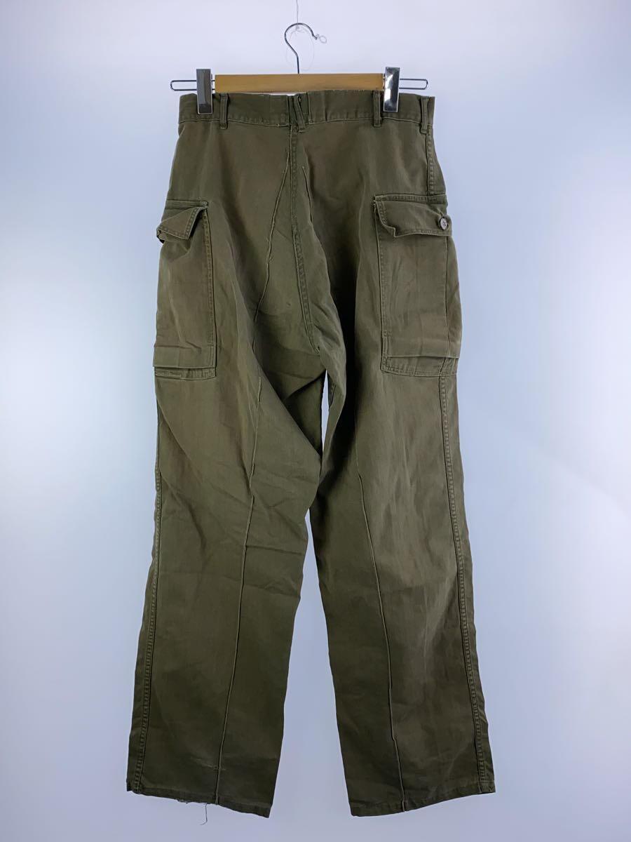 US.ARMY◆40s/M-43/HBTパンツ/ヘリンボーンカーゴパンツ/30/-/KHK/無地//の画像2