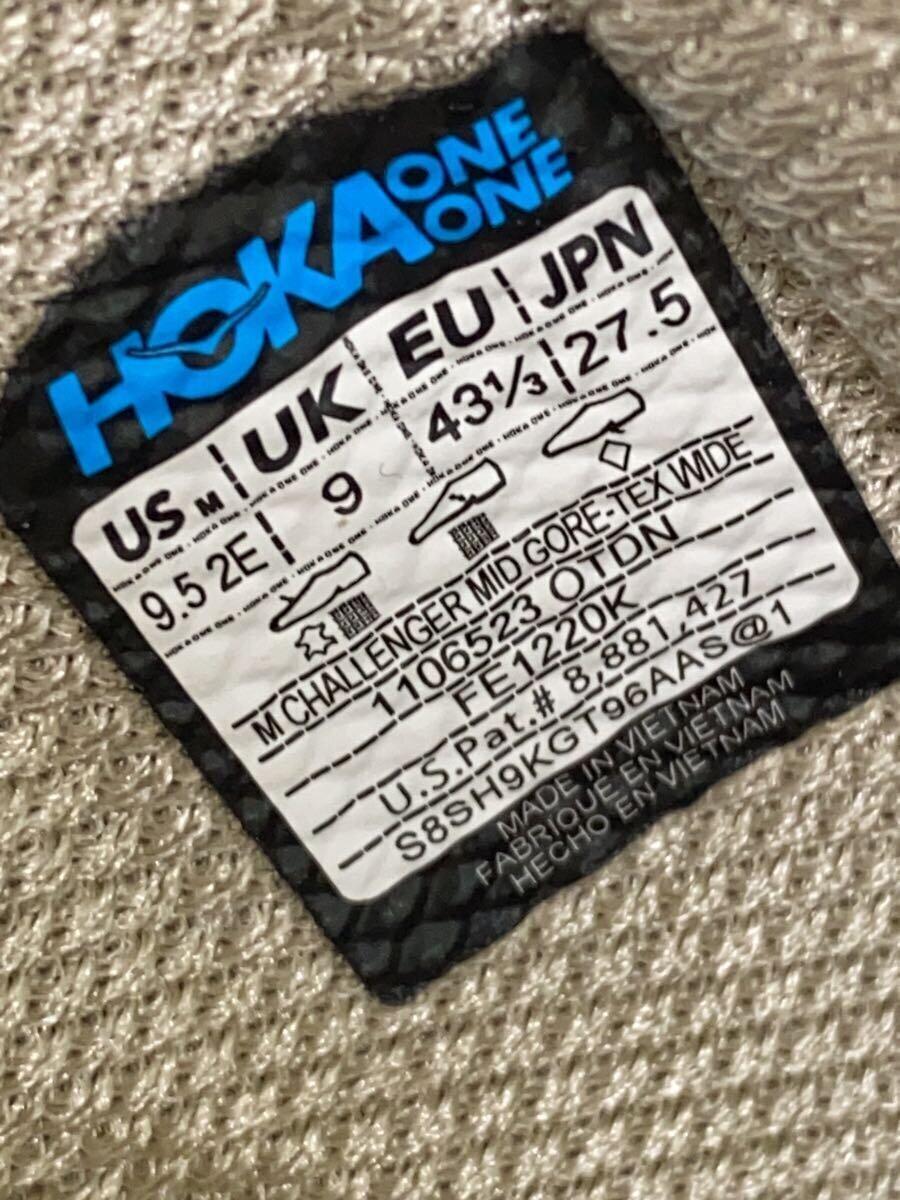 HOKA ONE ONE◆ハイカットスニーカー/27.5cm/BEG/FE1220K_画像5