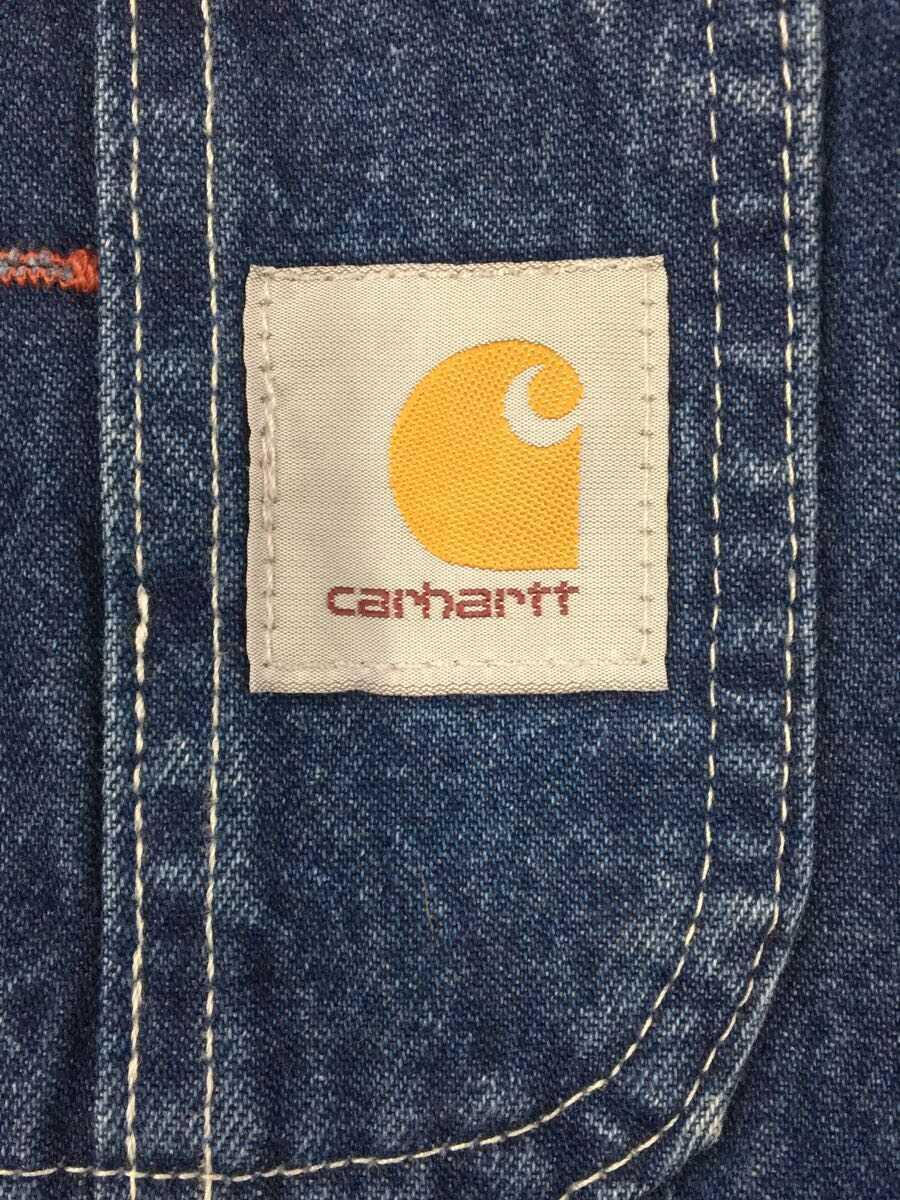 Carhartt◆オーバーオール/30/コットン/IDG/R07-DST/WASHED DENIM BIB OVERALL//_画像4