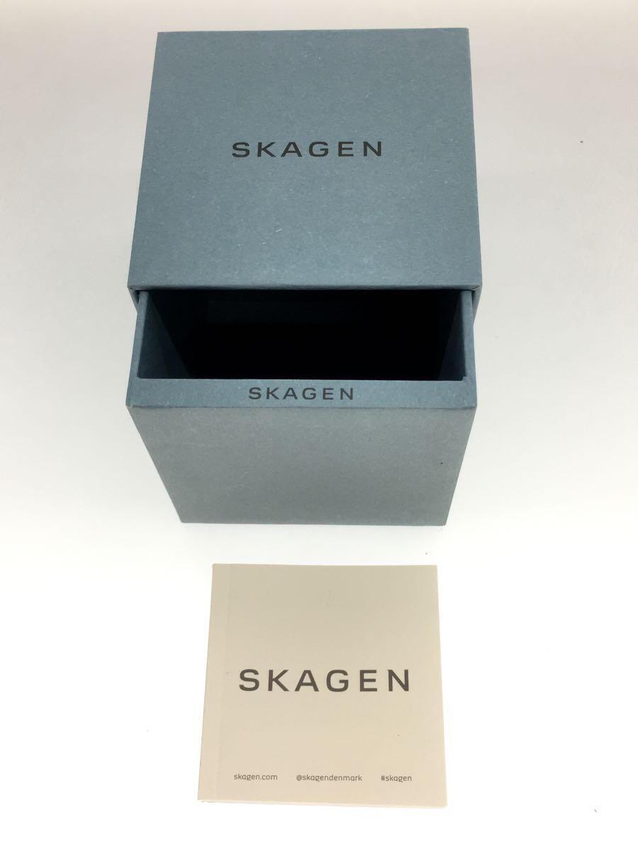 SKAGEN◆クォーツ腕時計/アナログ/レザー/GRY/SKW2672//_画像6