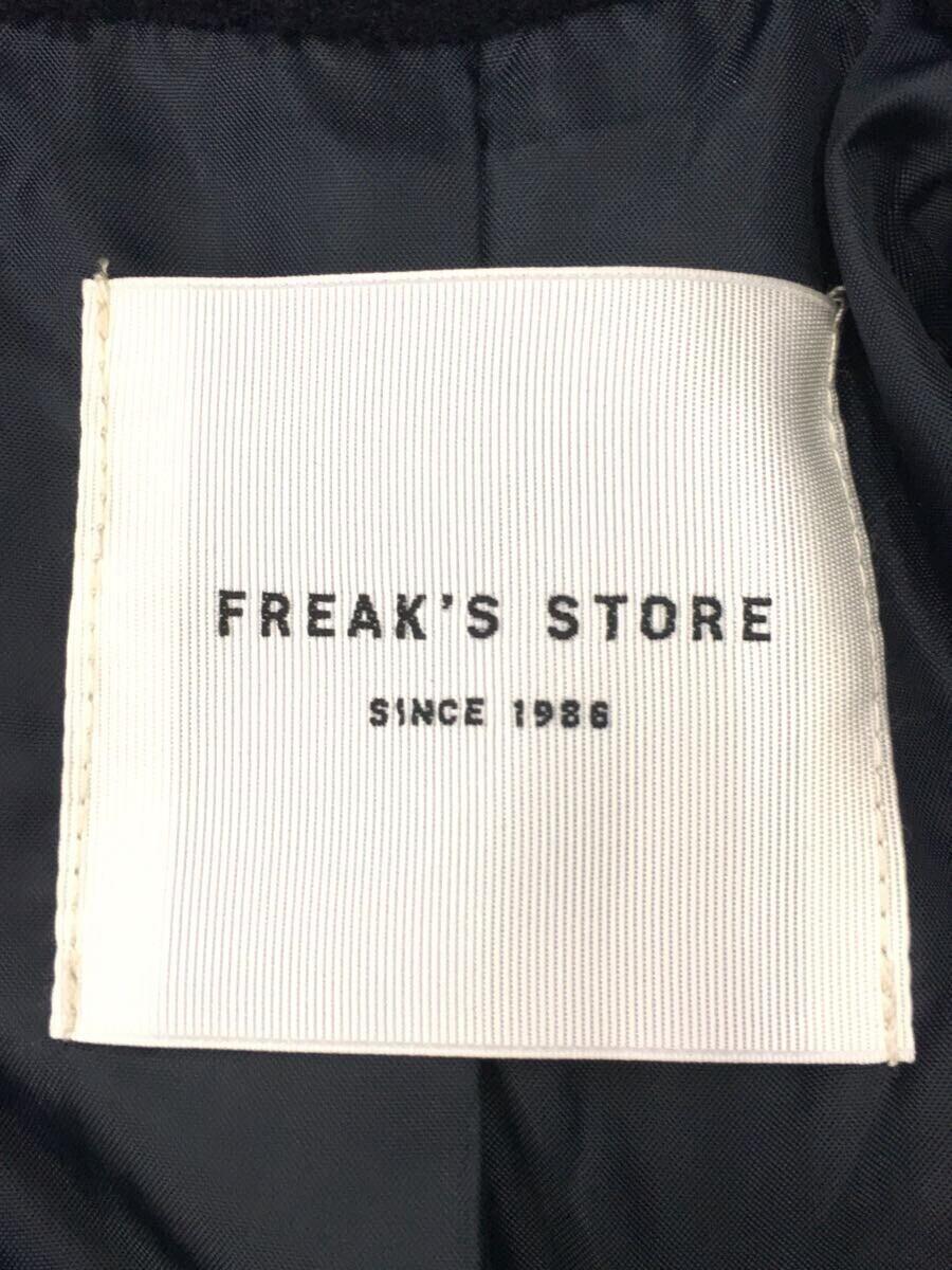 FREAK’S STORE◆コート/FREE/ポリエステル/ネイビー//_画像3