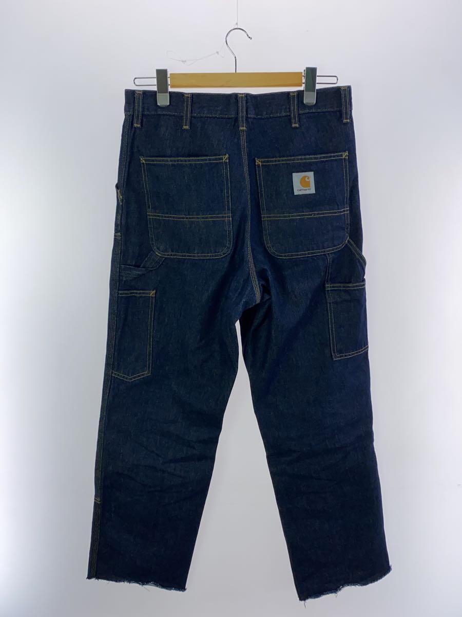 UK CARHARTT◆DOUBLE KNEE PANT/ペインターパンツ/30/デニム/IDG/裾カットオフ_画像2