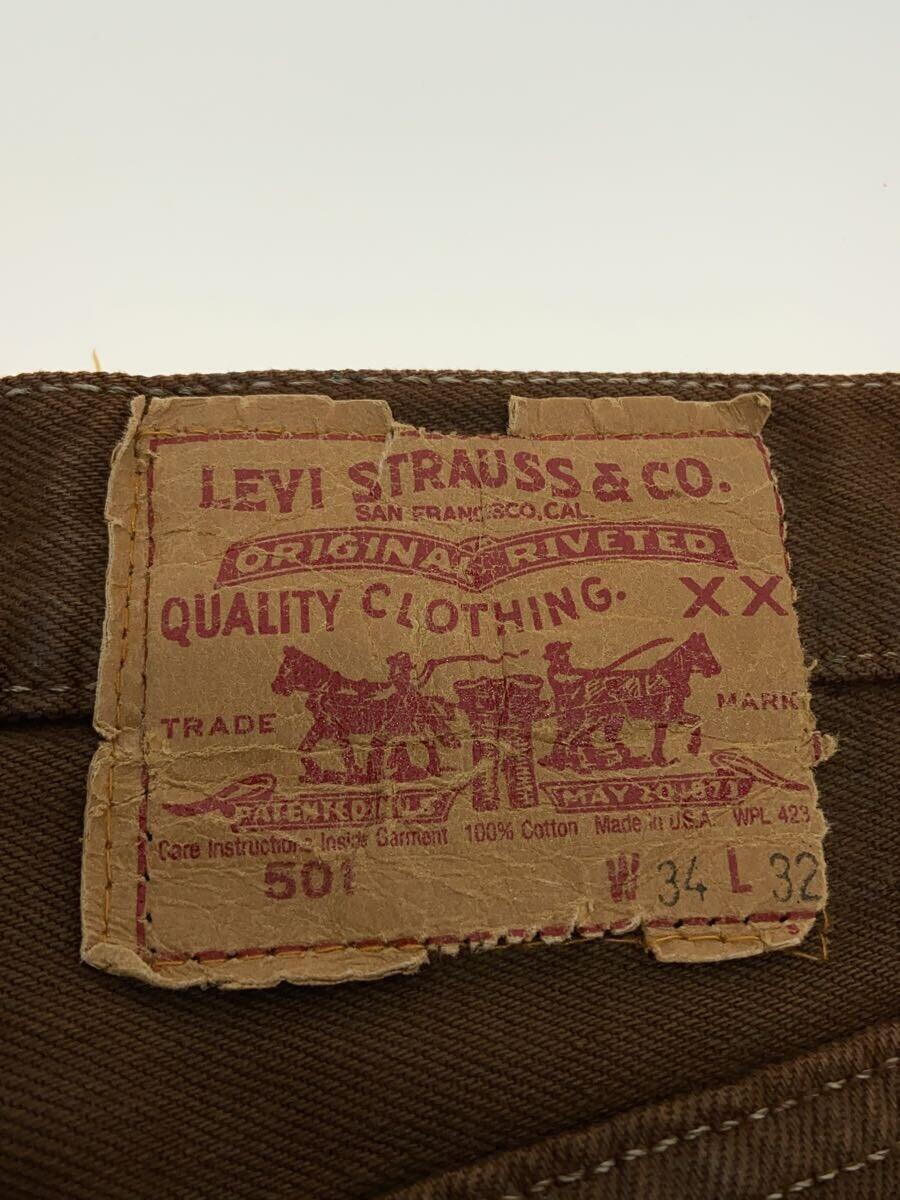 Levi’s◆ボトム/34/コットン/BRW_画像4