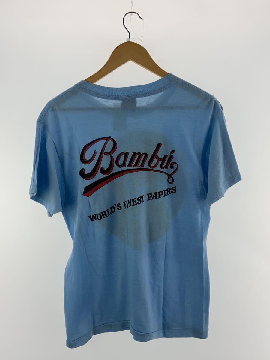 PAPEL DE FUMAR BAMBU/Tシャツ/L/コットン/BLU_画像2