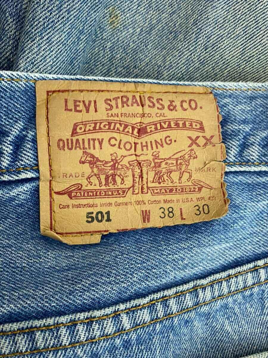 Levi’s◆90s/501/USA製/ボタン裏刻印522/サークルR/ボトム/38/コットン/IDG_画像3