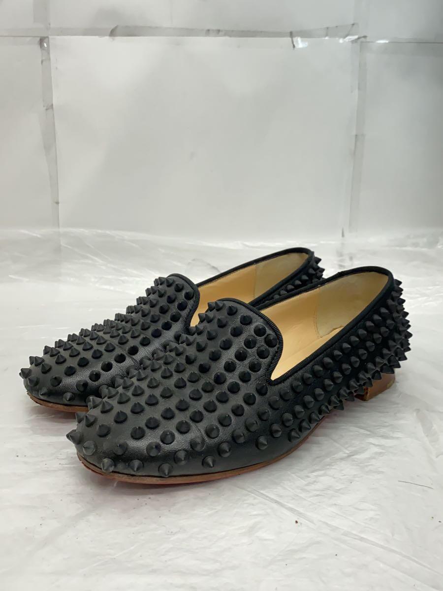 Christian Louboutin◆ローファー/36/BLK/レザー_画像2