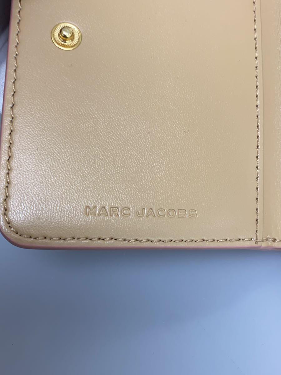MARC JACOBS◆THE LEATHER MINI COMPACT WALLET/財布/PNK/レディース_画像3
