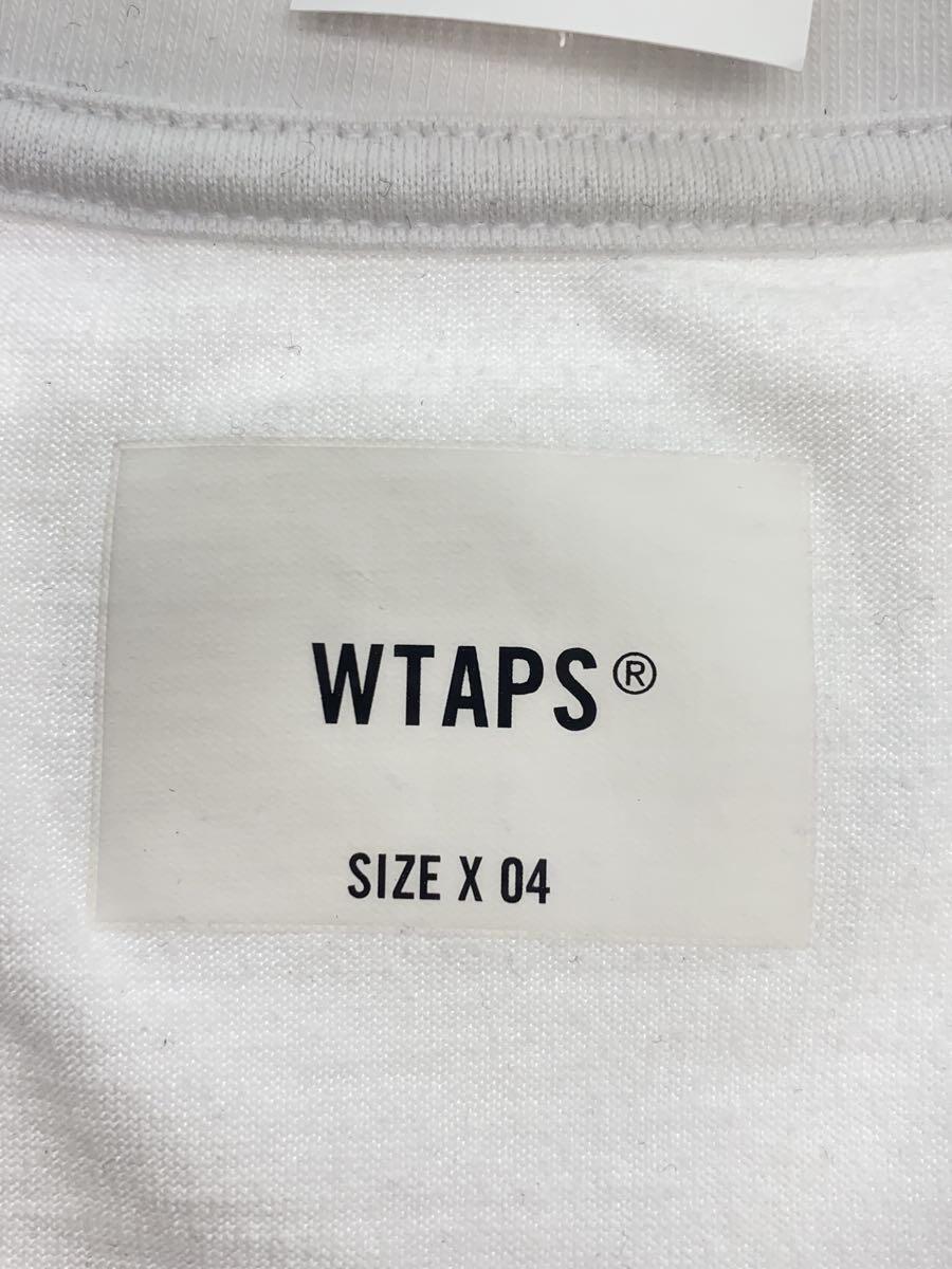 WTAPS◆長袖Tシャツ/4/コットン/ホワイト232ATDT-CSM01S_画像3